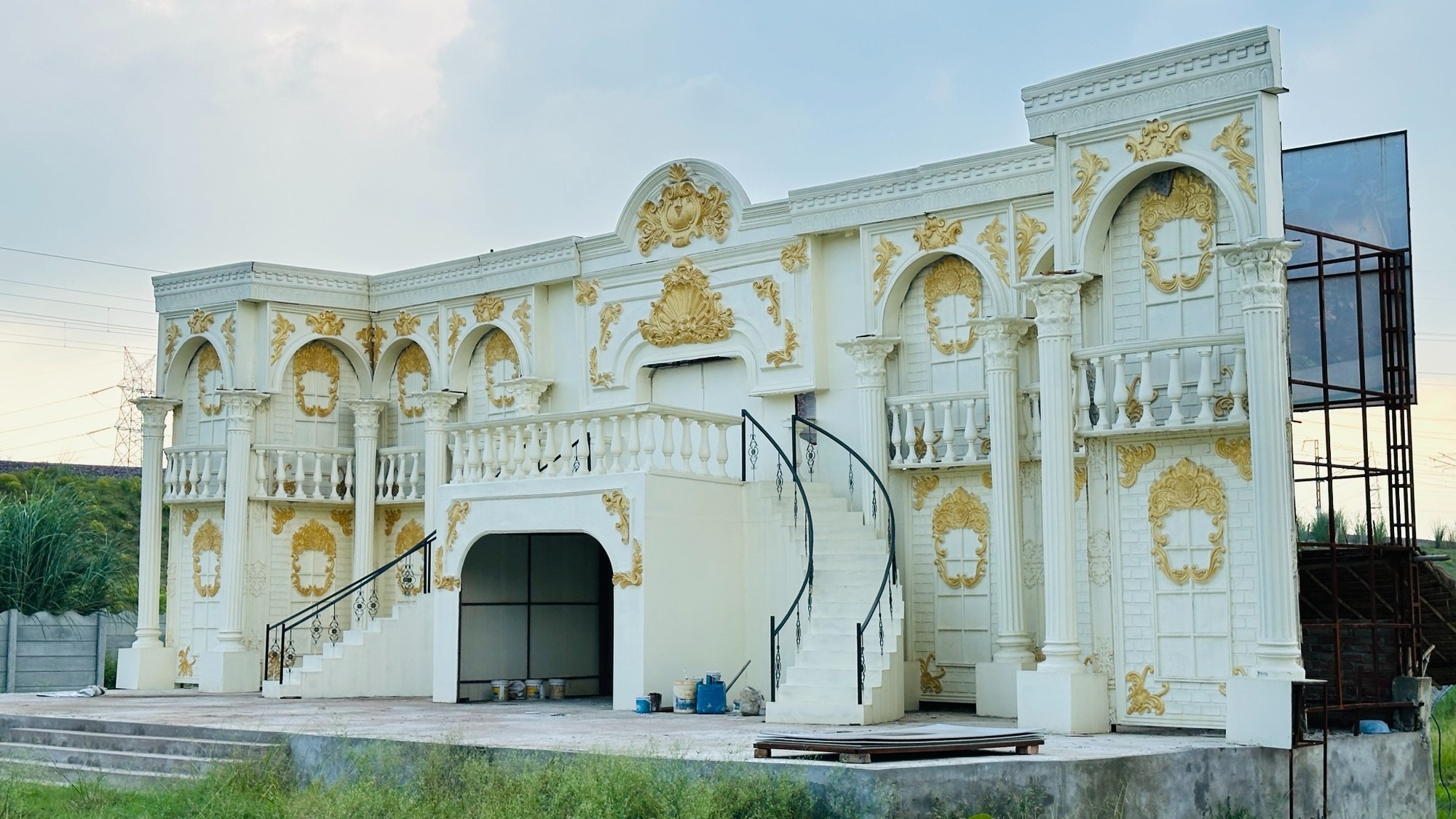 Decorative celebration venue exterior